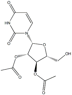 1-(2-O,3-O-Diacetyl-β-D-arabinofuranosyl)uracil Struktur