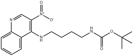 N4-(4-Boc-aminobutyl)-3-nitroqunoline-4-amine Struktur