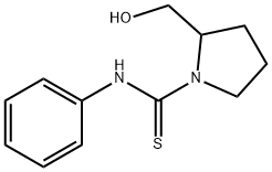 2-(hydroxymethyl)-N-phenyl-1-pyrrolidinecarbothioamide Struktur