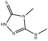 3H-1,2,4-Triazole-3-thione,2,4-dihydro-4-methyl-5-(methylamino)-(9CI) Struktur