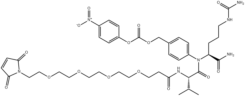 Mal-PEG4-Val-Cit-PAB-PNP Struktur