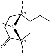 8-Azabicyclo[3.2.1]octan-2-one,6-ethyl-8-methyl-,(1R,5R)-rel-(9CI) Struktur