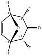 8-Oxabicyclo[3.2.1]oct-6-en-3-one,2,4-difluoro-,(1R,2S,4R,5S)-rel-(9CI) Struktur