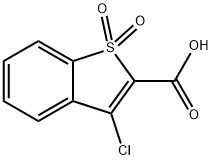 BENZO[B]THIOPHENE-2-CARBOXYLIC ACID, 3-CHLORO-, 1, Struktur