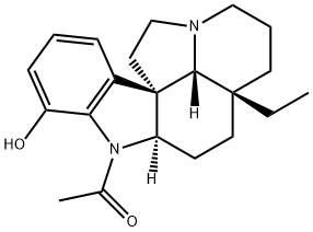 1-Acetylaspidospermidin-17-ol Struktur