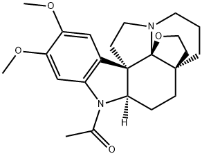 19,21-Epoxy-15,16-dimethoxy-1-acetylaspidospermidin-17-ol Struktur