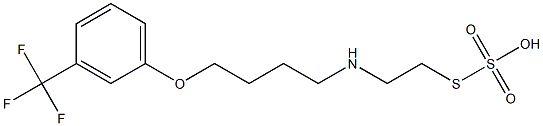 2-[4-(α,α,α-Trifluoro-m-tolyloxy)butyl]aminoethanethiol sulfate Struktur