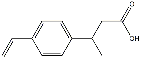 Benzenepropanoic acid, 4-ethenyl--ba--methyl- (9CI) Struktur