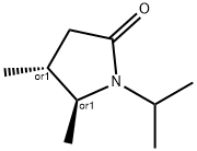 2-Pyrrolidinone,4,5-dimethyl-1-(1-methylethyl)-,(4R,5S)-rel-(9CI) Struktur