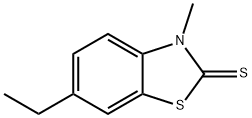 2-Benzothiazolinethione,6-ethyl-3-methyl-(8CI) Struktur