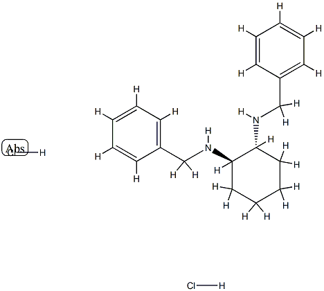 (1R,2R)-N',N'-bis(phenylMethyl)-,1,2-CyclohexanediaMine Hydrochloride (1:2) Struktur