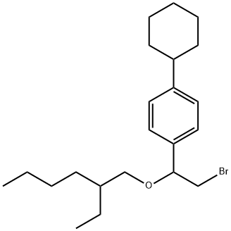 [α-(Bromomethyl)-p-cyclohexylbenzyl](2-ethylhexyl) ether Struktur