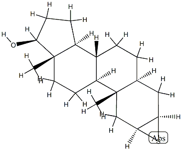 2β,3β-Epithio-5α-androstan-17β-ol Struktur