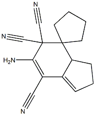 Spiro[cyclopentane-1,4'-[4H]indene]-5',5',7'(2'H)-tricarbonitrile,6'-amino-3',3'a-dihydro-