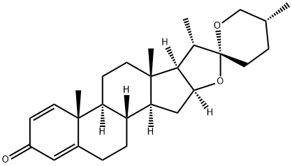 (25R)-Spirosta-1,4-dien-3-one Struktur