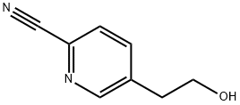 2-Pyridinecarbonitrile,5-(2-hydroxyethyl)-(9CI) Struktur