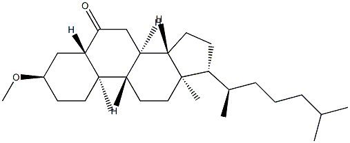 3α-Methoxy-5α-cholestan-6-one Struktur