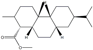 (1R,4bβ,8aβ,10aα)-Tetradecahydro-7β-isopropyl-1,4aβ-dimethyl-1α-phenanthrenecarboxylic acid methyl ester Struktur