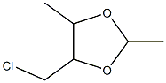 1,3-Dioxolane,  4-(chloromethyl)-2,5-dimethyl-,  stereoisomer Struktur