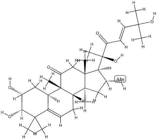 2β,3β,27-Trihydroxy-5α-olean-12-ene-23,28-dioic acid Struktur