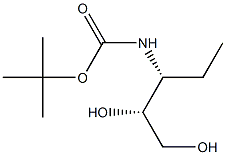 D-erythro-Pentitol, 3,4,5-trideoxy-3-[[(1,1-dimethylethoxy)carbonyl]amino]- Struktur