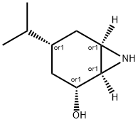 7-Azabicyclo[4.1.0]heptan-2-ol,4-(1-methylethyl)-,(1R,2R,4R,6R)-rel-(9CI) Struktur