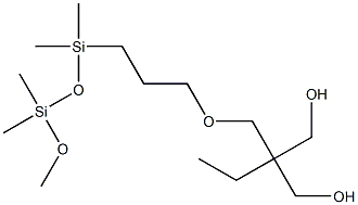 MONODICARBINOL TERMINATED POLYDIMETHYLSILOXANE Struktur