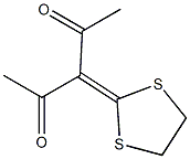 2-(1-Acetyl-2-oxopropylidene)-1,3-dithiolane Struktur