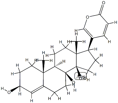 3β,8,14-Trihydroxybufa-4,20,22-trienolide Struktur