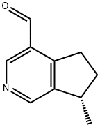 [S,(-)]-6,7-Dihydro-7-methyl-5H-2-pyrindine-4-carbaldehyde Struktur