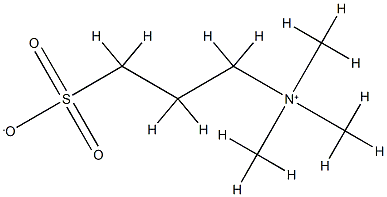 3-(TRIMETHYLAMMONIUM)PROPANESULFONATE, INNER SALT Struktur