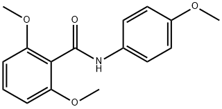 2,6-DIMETHOXY-N-(4-METHOXYPHENYL)BENZAMIDE Struktur