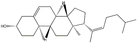 Cholesta-5,20(22)-dien-3β-ol Struktur