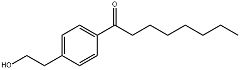 2-(4-octanoylphenyl)ethanol Struktur