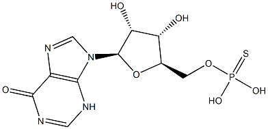 5'-deoxy-5'-thioinosine 5'-monophosphate Struktur