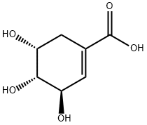 (-)-4-epi-Shikimic acid Struktur