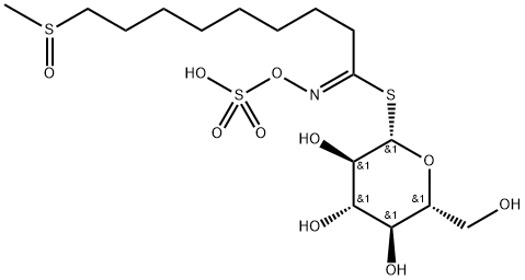 9-(Methylsulfinyl)-N-(sulfooxy)nonanimidothioic acid S-(β-D-glucopyranosyl) ester Struktur