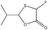 1,3-Oxathiolan-5-one,4-fluoro-2-(1-methylethyl)-(9CI) Struktur