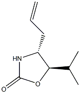 2-Oxazolidinone,5-(1-methylethyl)-4-(2-propenyl)-,(4R,5R)-rel-(9CI) Struktur