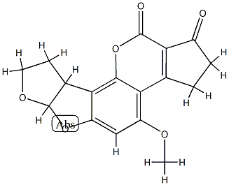 aflatoxin B2 Struktur