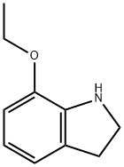 1H-Indole,7-ethoxy-2,3-dihydro-(9CI) Struktur