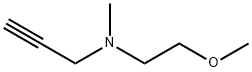 2-Propyn-1-amine,N-(2-methoxyethyl)-N-methyl-(9CI) Struktur