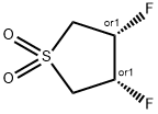 Thiophene, 3,4-difluorotetrahydro-, 1,1-dioxide, (3R,4S)-rel- (9CI) Struktur