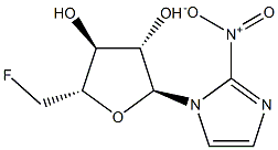 1-(5-DEOXY-5-FLUORO-Α-D-ARABINOFURANOSYL)-2-NITROIMIDAZOLE REFERENCE STANDARD FOR [18F]FAZA Struktur