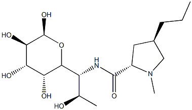 6,8-Dideoxy-6-[[[(2S)-1-methyl-4β-propyl-2α-pyrrolidinyl]carbonyl]amino]-α-D-erythro-D-galacto-octopyranose Struktur