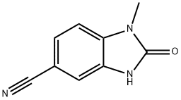 1H-Benzimidazole-5-carbonitrile,2,3-dihydro-1-methyl-2-oxo-(9CI) Struktur