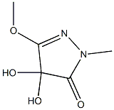 3H-Pyrazol-3-one,2,4-dihydro-4,4-dihydroxy-5-methoxy-2-methyl-(9CI) Struktur