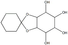 2,3-O-cyclohexylidene-myo-inositol Struktur