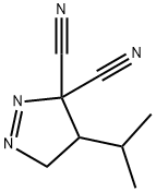 3H-Pyrazole-3,3-dicarbonitrile,4,5-dihydro-4-(1-methylethyl)-(9CI) Struktur