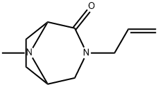 3,8-Diazabicyclo[3.2.1]octan-2-one,8-methyl-3-(2-propenyl)-(9CI) Struktur